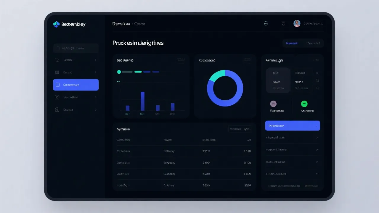 数据看板深色主题示意